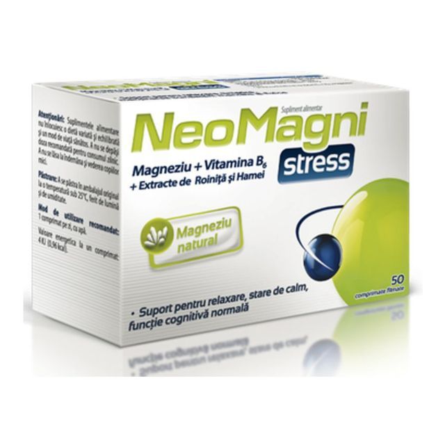 NeoMagni Stress, 50 comprimate, Aflofarm